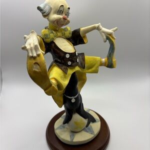 Vintage DAVAR Clown with Seal Figurine Circus 10" Collectible Description